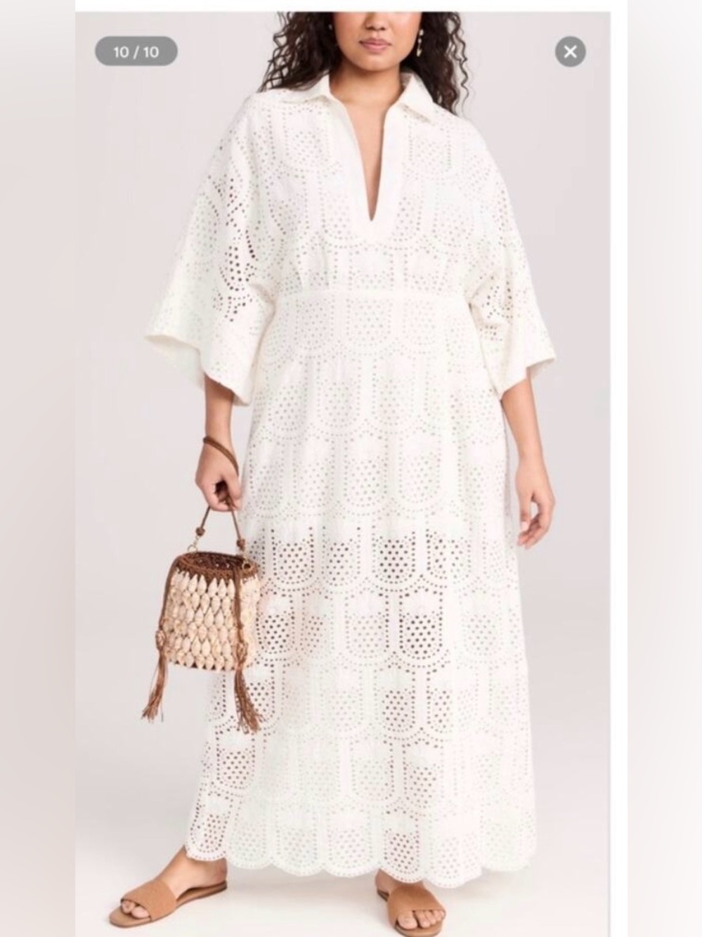 NWT Sundress Soidee Eyelet Long Dress